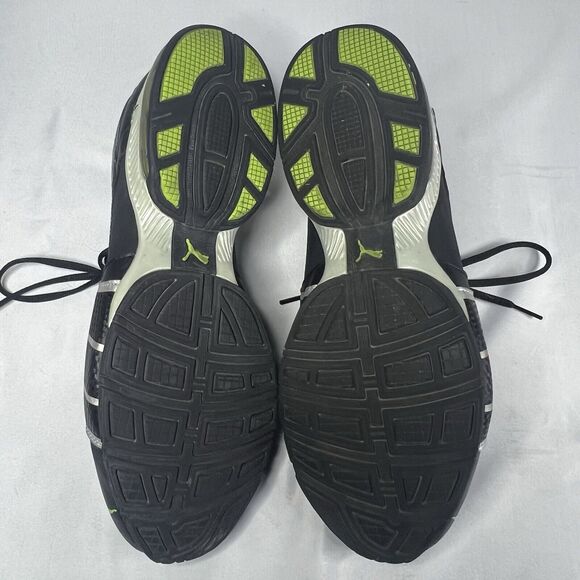Mens Puma~Black/Green Sneakers~Size 11~Pre-owned - Picture 9 of 10